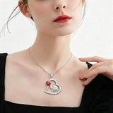 Sterling Silver Mother Daughter Two Hippo Two Elephant Two Horse Two Dachshund Two Cow Pendant Necklace