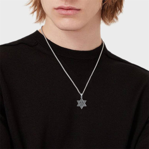 Sterling Silver Crown Jesus Fish Celtic Knot Chai  Lion Star of David Pendant Necklace