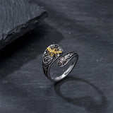 Sterling Silver Hummingbird Butterfly Dragonfly Bee Adjustable Spoon Rings