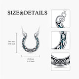 Sterling Silver Cowboy Boot Cowgirl Pendant Necklace