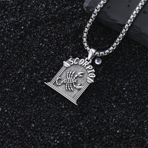 Sterling Silver Constellation Celestial Pendant Necklace