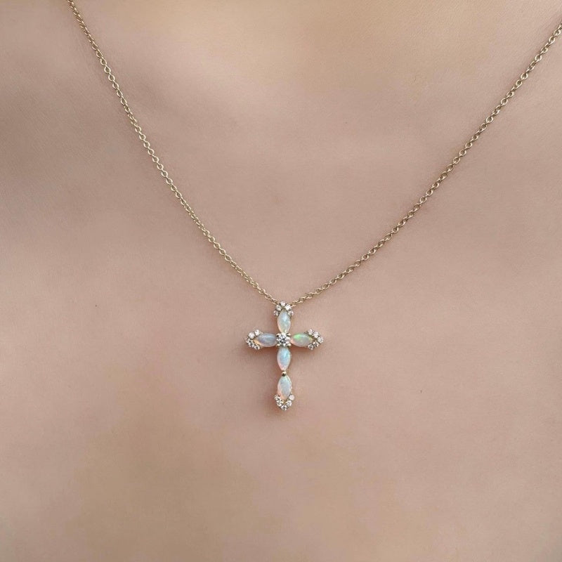 14K Gold Plated Cross Necklaces for Women Faith Jewelry for  Anniversary Christmas Birthday Mother's Day