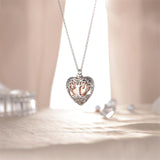 Sterling Silver Tree Of Life Urn Necklace for Ashes
