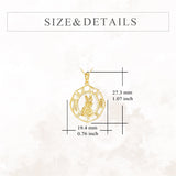 14K Gold St Christopher St Florian St Joseph St Jude St Michael St Patrick Pendant Necklace