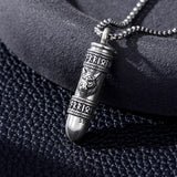 Sterling Silver Bullet Butterfly Rose Dragon Eagle Jesus Urn Necklace for Ashes