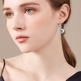 Sterling Silver Piano Drum Trumpet Music Dangle Earrings for Women