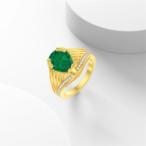 10K 14K 18K Gold 3CT Engagement Wedding Band Promise Ring for Men