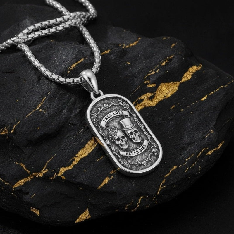 Sterling Silver Memento Mori Tree of Life Anubis Pendant Viking Amulet   Protection Pendant Necklace Halloween Gift