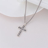 Sterling Silver Cross Christian Pendant Necklace