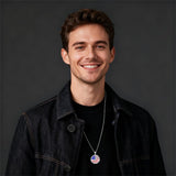 Sterling Silver American Flag Baseball  Basketball Boxing Football Golf Sports Pendant Necklace