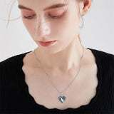 Sterling Silver Heart Rabbit Dog Cat Butterfly Dragonfly Hummingbird Wolf Urn Necklace for Ashes