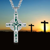 14K Gold Plated  Cross Necklace Religious Amulets Jewelry Gifts