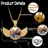 14K Gold Plated Personalized Photo Pendant Necklace Personalized Gift