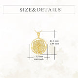 14K Gold St Christopher St Florian St Joseph St Jude St Michael St Patrick Pendant Necklace