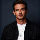 Sterling Silver American Flag Baseball  Basketball Boxing Football Golf Sports Pendant Necklace