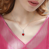 Sterling Silver Teardrop Urn Necklace Urn Necklace Keepsake Memorial Jewelry Gifts for Women Girls Men (with Filling Tool)