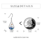 Silver Dangle Earrings for Women S925 Mustard Seed Earrings, Hooks Earrings