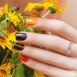 925 Sterling Silver Daisy Flower Ring Paved with Colorful Cubic Zirconia Gift For Women