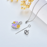 Urn Necklace for Ashes 925 Sterling Silver Hummingbird/Butterfly Cremation Jewelry Memorial Keepsake Pendant for Women