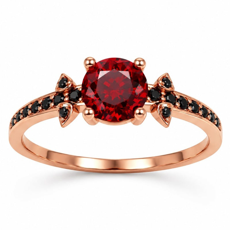 Sterling Silver 10K 14K 18K Gold Personalized Gothic Skull Ring Exquisite Spooky Jewelry for Halloween Lovers