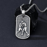 Sterling Silver Dog Tag Baseball Basketball Softball Soccer Pendant Necklace for Men