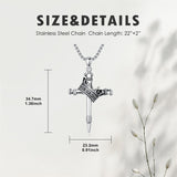 Sterling Silver Lion Semicolon Rose Sunflower Cross Pendant Religious Necklace