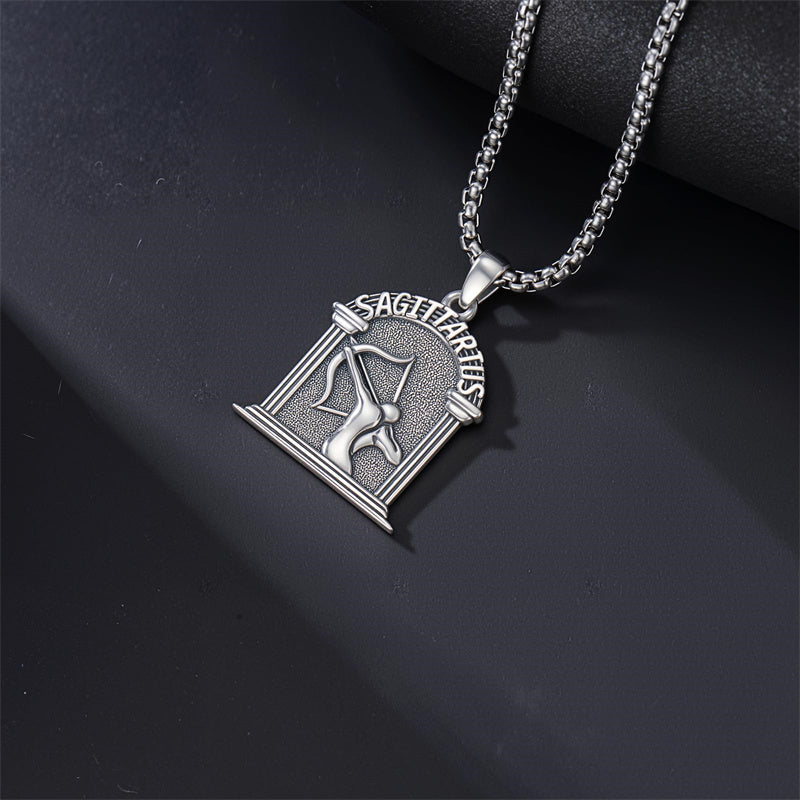 Sterling Silver Constellation Celestial Pendant Necklace