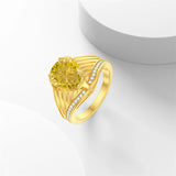 10K 14K 18K Gold 3CT Engagement Wedding Band Promise Ring for Men
