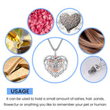 Urn Necklace for Ashes Cremation Jewelry 925 Sterling Silver Memorial Necklace Urn for Human Ashe of Loved Ones
