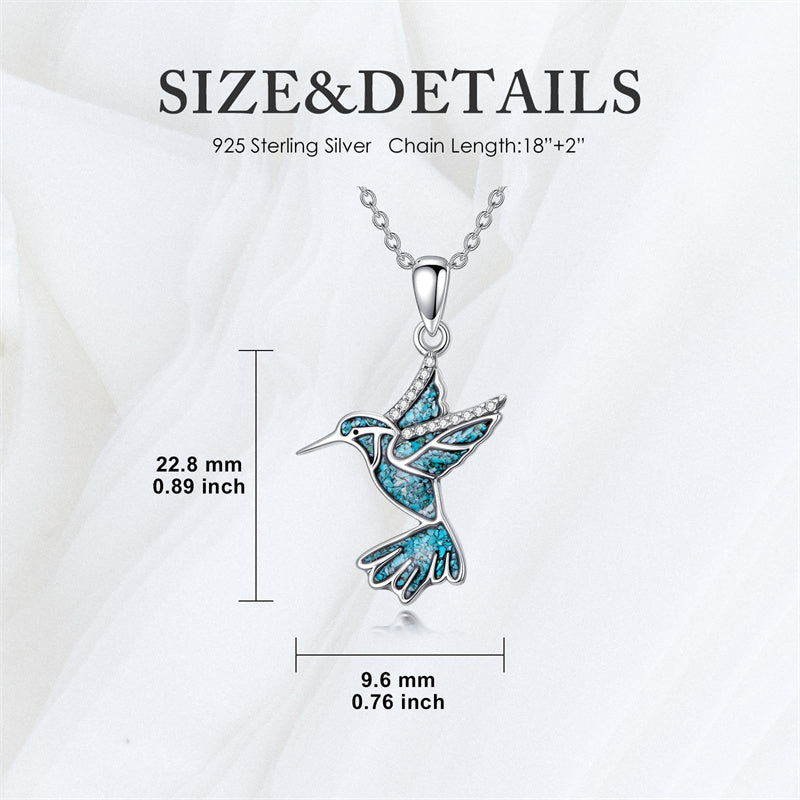 Sterling Silver Dove Hummingbird Red Cardinal Pendant Necklace