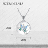 Sterling Silver Personalized Photo & Text Texas State Map Flag Photo Locket Necklace