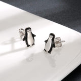 Penguin Animal Stud Earrings Jewelry Gifts for Women Teens Girls