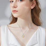 Sterling Silver Duck Pendant Necklace