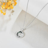 Dragon Moss Agate NecklaceJewelry Gifts for Women Girls