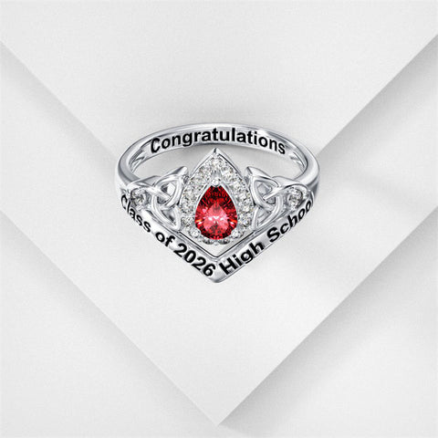 Sterling Silver 10K 14K 18K Gold Customizable Class Ring College Graduation Ring