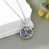 Sterling Silver Hummingbird Photo Locket Necklace