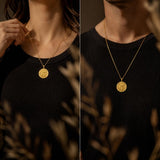 Patron Saint Medal Gold Plated Catholic Pendant Christian Religious Necklace Amulet Jewelry
