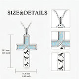 Sterling Silver Abalone Shell Opal Butterfly Dragonfly Tree of Life Pet Paw Cross Urn Necklaces for Ashes