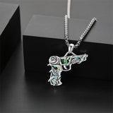 Boot Hat/Gun Necklace Sterling Silver Cowgirl Cowboy Necklace Western Jewelry For Women Men