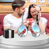 Sterling Silver Tiger Red Panda Elephant  Red Cardinal Dangle Earrings