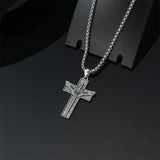 Sterling Silver Cross Christian Pendant Necklace