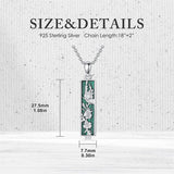 Sterling Silver Hummingbird Urn Necklace for Ashes