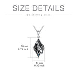 Sterling Silver Egyptian Cat Pendant Necklace