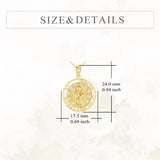 14K Gold St Christopher St Florian St Joseph St Jude St Michael St Patrick Pendant Necklace