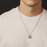 Sterling Silver Viking Raven Bear Odin Wolf Pendant Necklace for Men