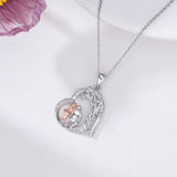 Sterling Silver Tree of Life Father Daughter Sister Pendant Necklace for Women Christmas Gift