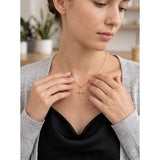 14K Gold Plated Cross Necklace for Women