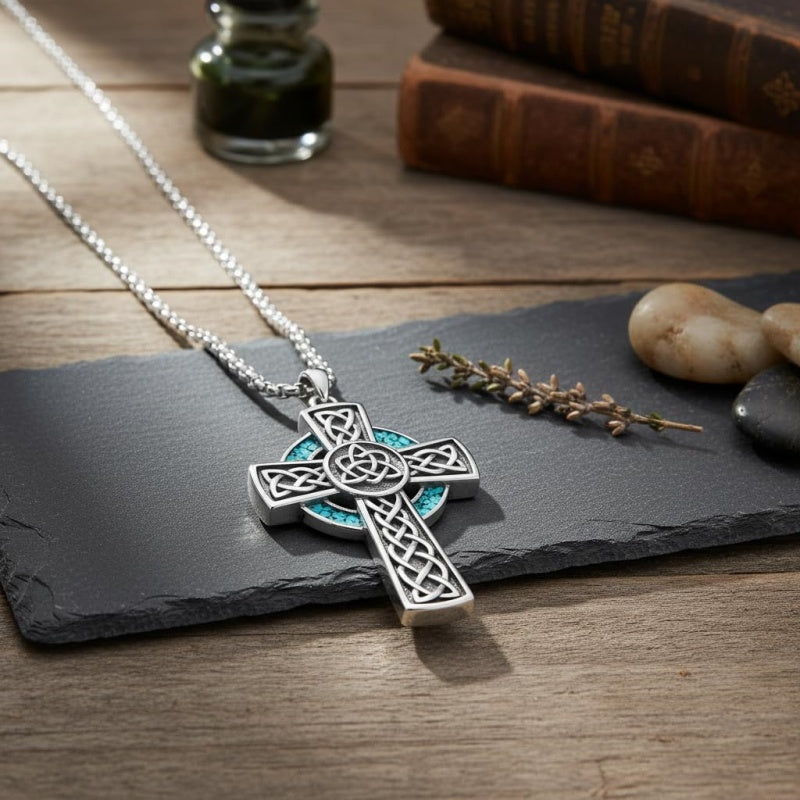 Sterling Silver Cross Pendant Necklace Christian Religious Jewelry Gifts for Anniversary