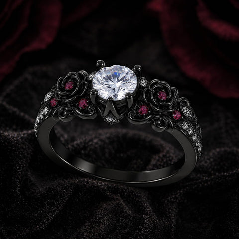 Sterling Silver 10K 14K 18K Gold Custom Engraved Moissanite Engagement Wedding Ring