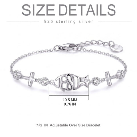 Sterling Silver Dragonfly Butterfly Cardinal Hummingbird Jesus Fish Lotus Daisy Sunflower Rose Faith Cross Bracelet